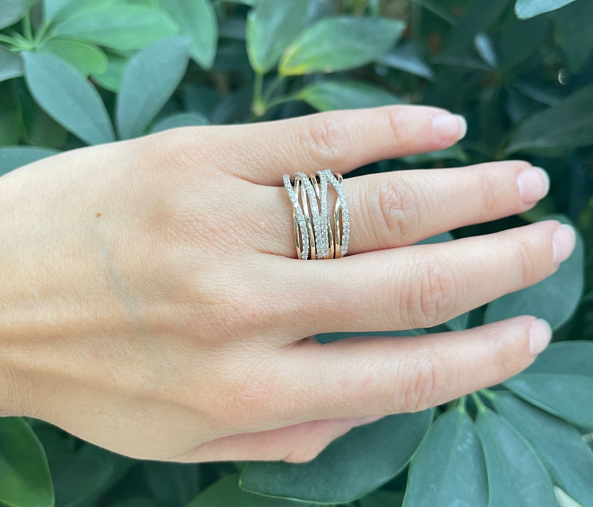 Diamond Twist Engagement Ring – Euro Design Jewelry